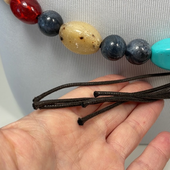 Hips boho belt ajustable waist, beaded belt - Picture 7 of 9